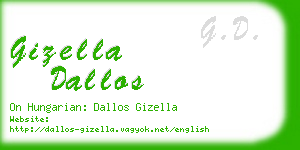 gizella dallos business card